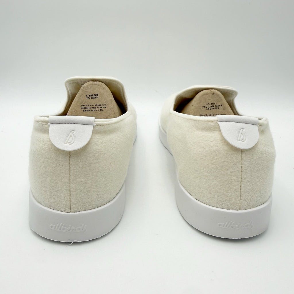 AllBirds Mens Wool Lounger Casual Sneakers Size 8 EU 40.5 White Slip On NIB