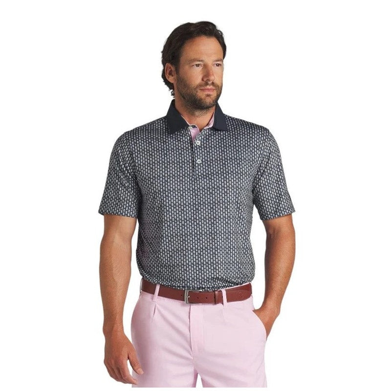 PUMA X ARNOLD PALMER Iced Tea Polo Shirt Small Navy Blue Short Sleeve Golf NWT