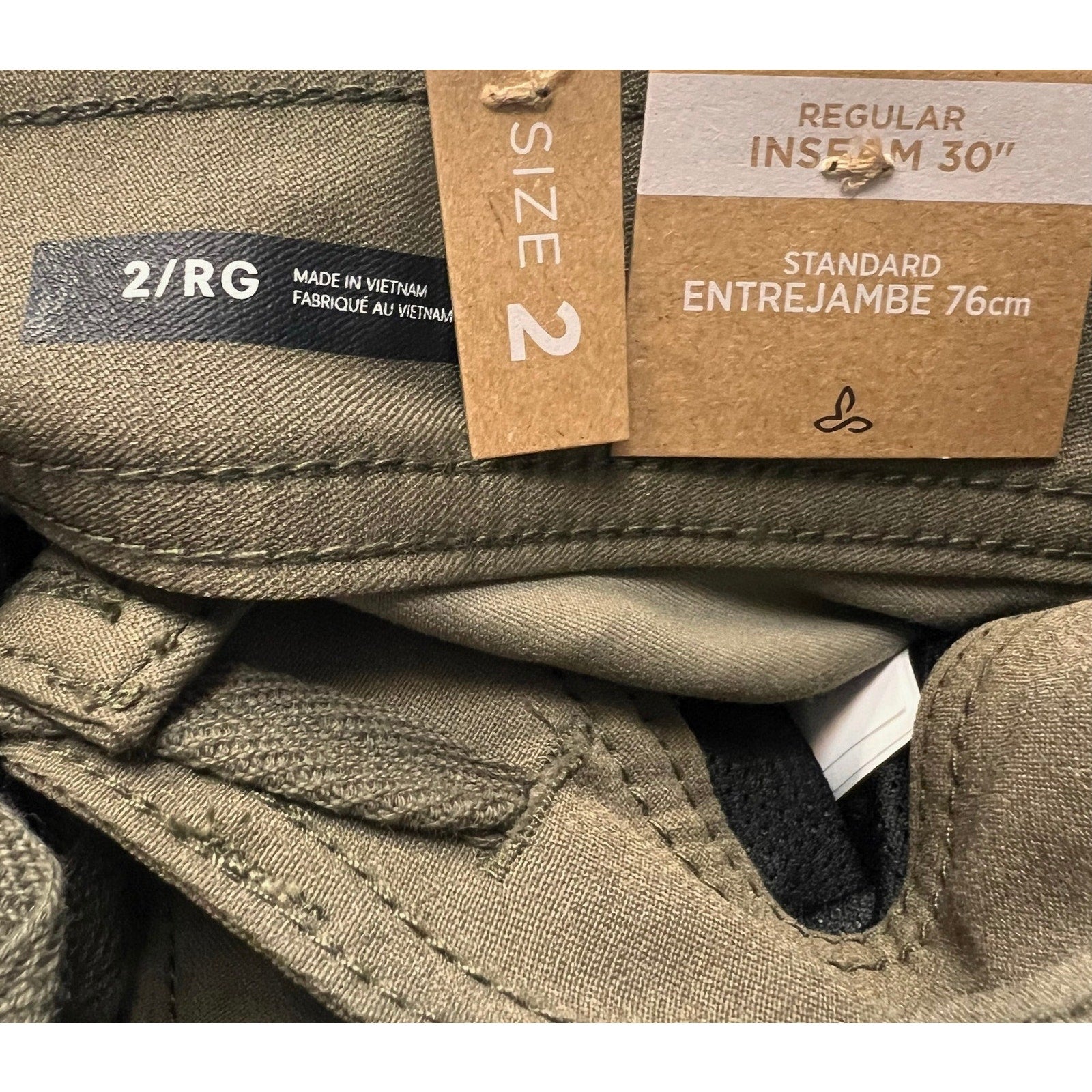 PRANA Women's Halle Straight Pants II Size 2 Reg Slate Green NWT