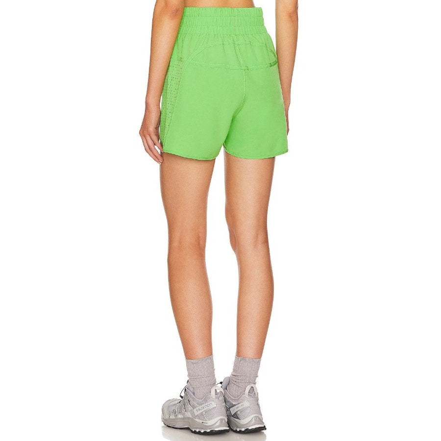 BEACH RIOT Women's Cliff Athletic Shorts Medium Palm Garden Green Pull-On NWT