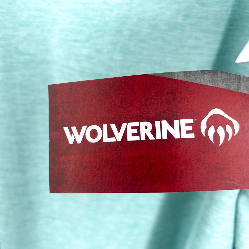 WOLVERINE Mens Sun-Stop Eco Long Sleeve Tshirt XXL Aqua Green Performance NWT