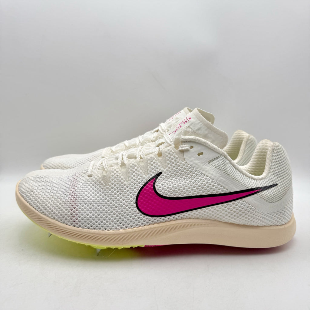 Nike Mens Zoom Rival Distance Track and Field Shoes US 12 White Pink DC8725 NWOB