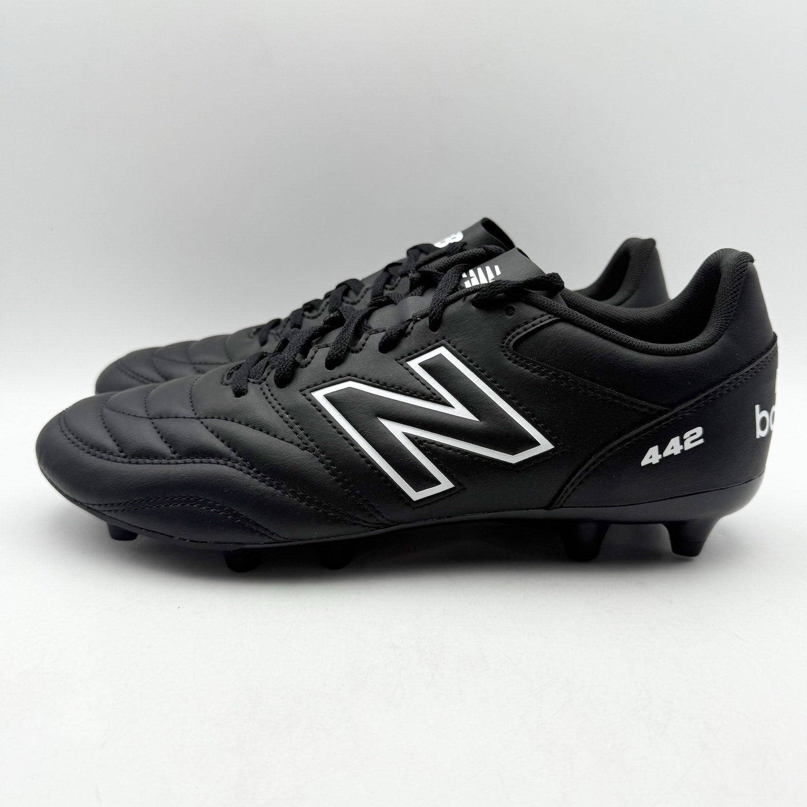 New Balance Boys 442 V2 Academy FG Soccer Cleats US 4 M Black Athletic NIB