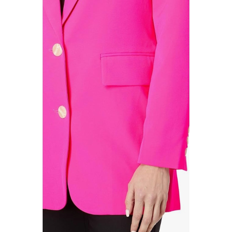 VINCE CAMUTO Womens Garden Romance Blazer Size 4 Hot Pink Jacket NWT