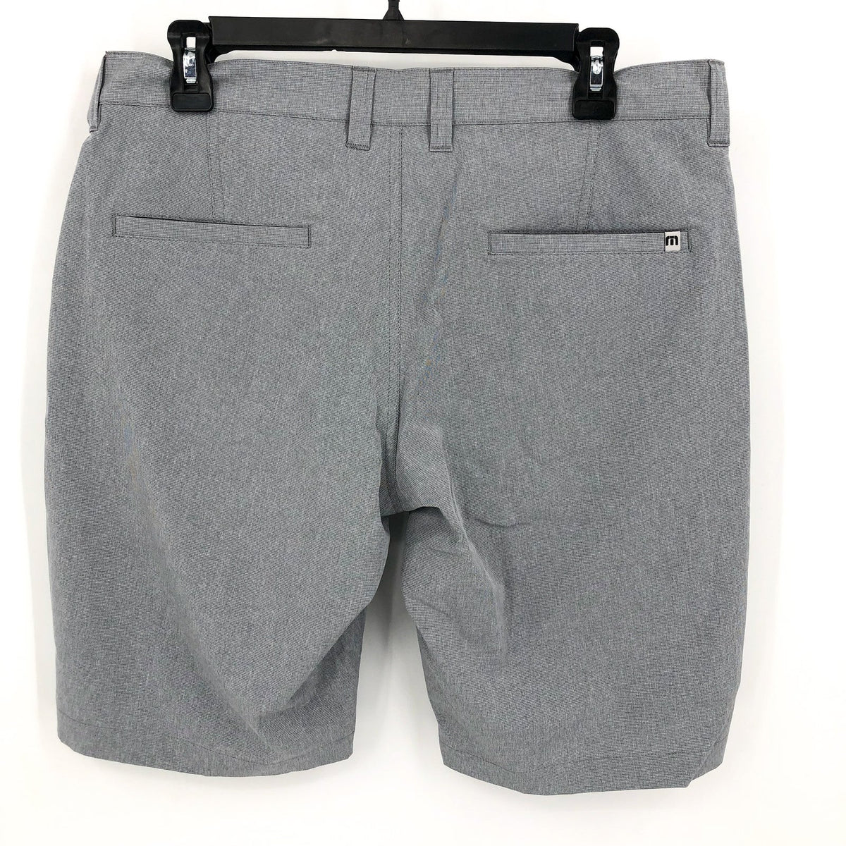 TRAVIS MATHEW Men's Beck Golf Shorts Size 32 Light Grey Flat Front Stretch NWT