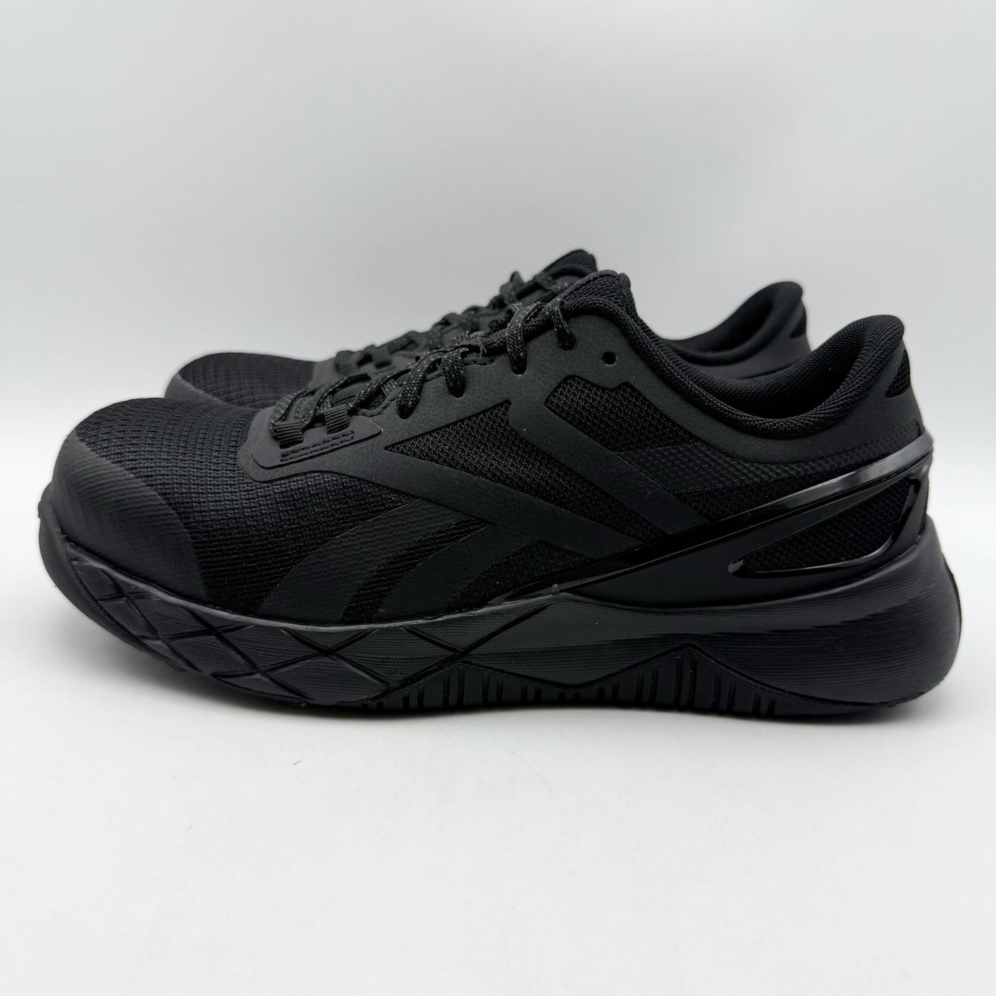 Reebok Womens Nanoflex TR EH Comp Toe Work Sneakers US 6.5 Wide Black NIB