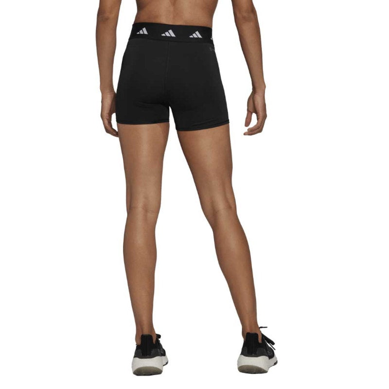 ADIDAS Women's TechFit Sport Short Tight XS Black Black Elastic Waist NWT