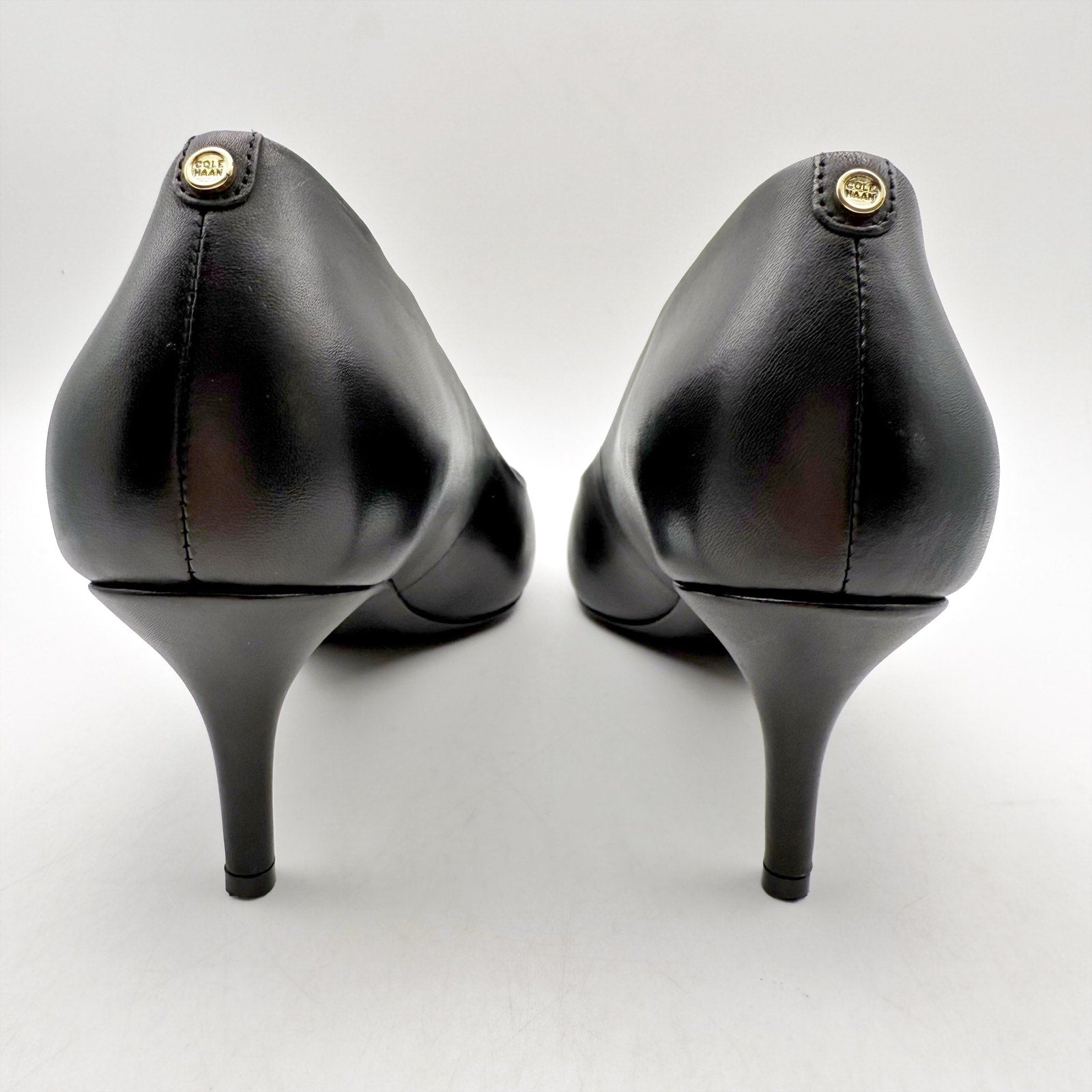Cole Haan Womens Go-to Park Pumps Size 8.5 EU 39 Black Leather 65 mm Heels NIB