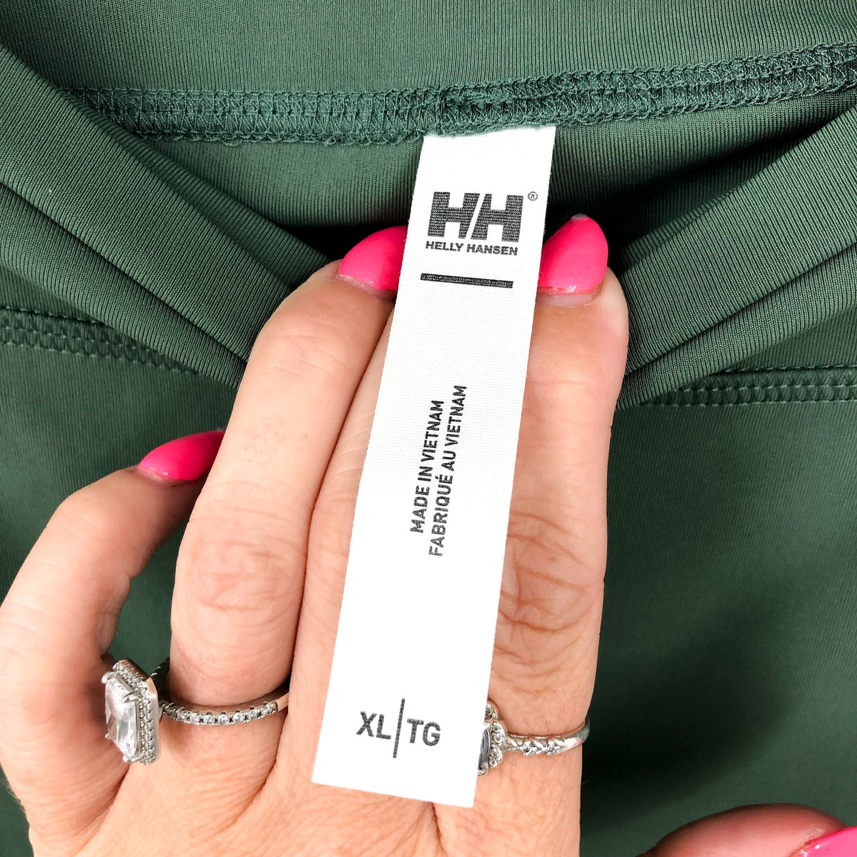HELLY HANSEN Women's Rapide Trail Leggings XL Spruce Green Athletic Pocket NWT