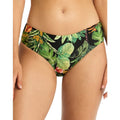 SEA LEVEL SWIM Women's Lotus Mid Rise Bikini Bottom Size 8 Black Green Print NWT