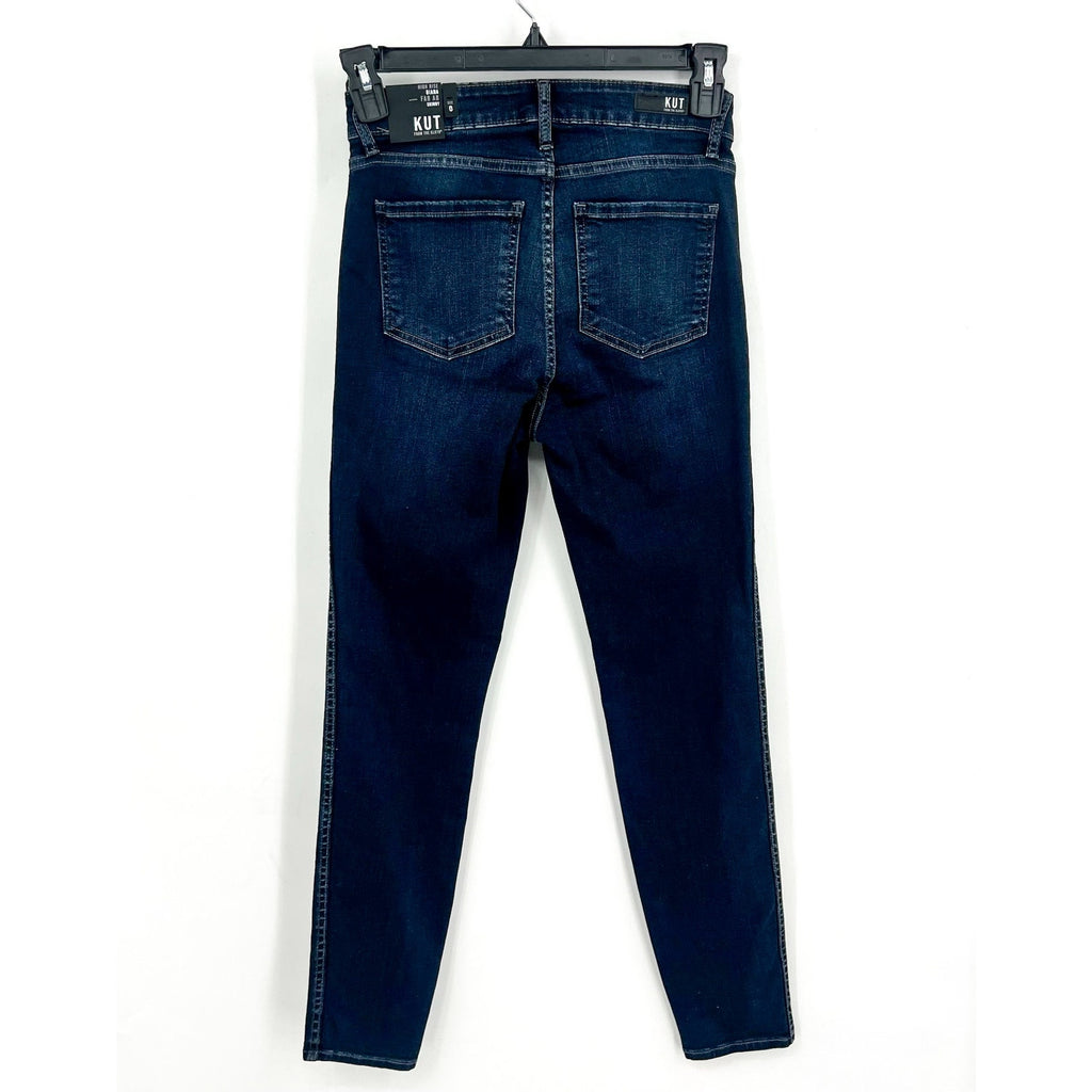 KUT FROM THE KLOTH Diana Skinny Jeans Blue Size 0 High-Rise Fab Ab NWT