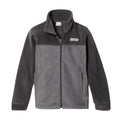 COLUMBIA Youth Steens Mountain II Fleece Jacket Small City Grey/Shark NWOT