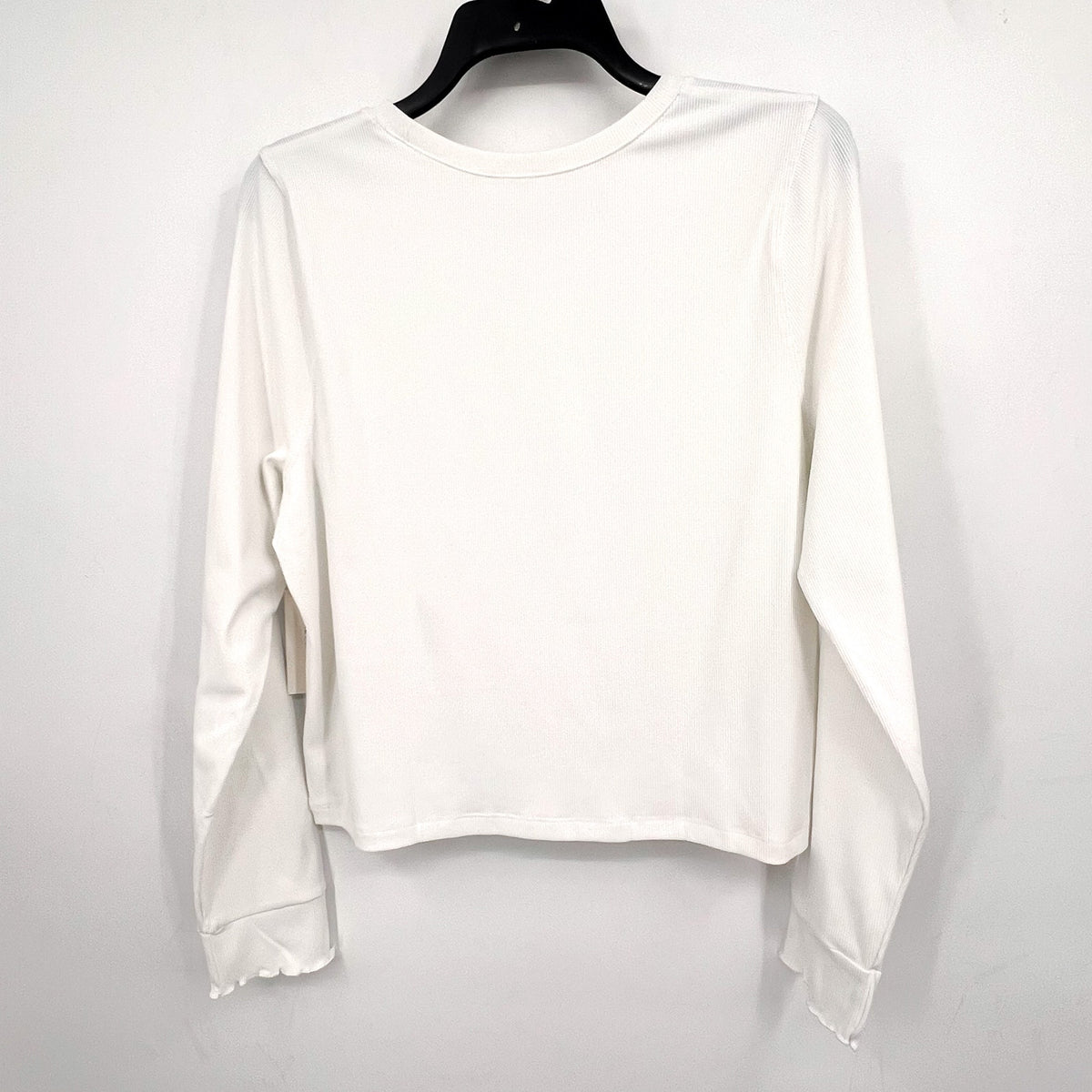 OUTDOOR VOICES Women's SuperForm Rib Long Sleeve Tee XXL White NWT
