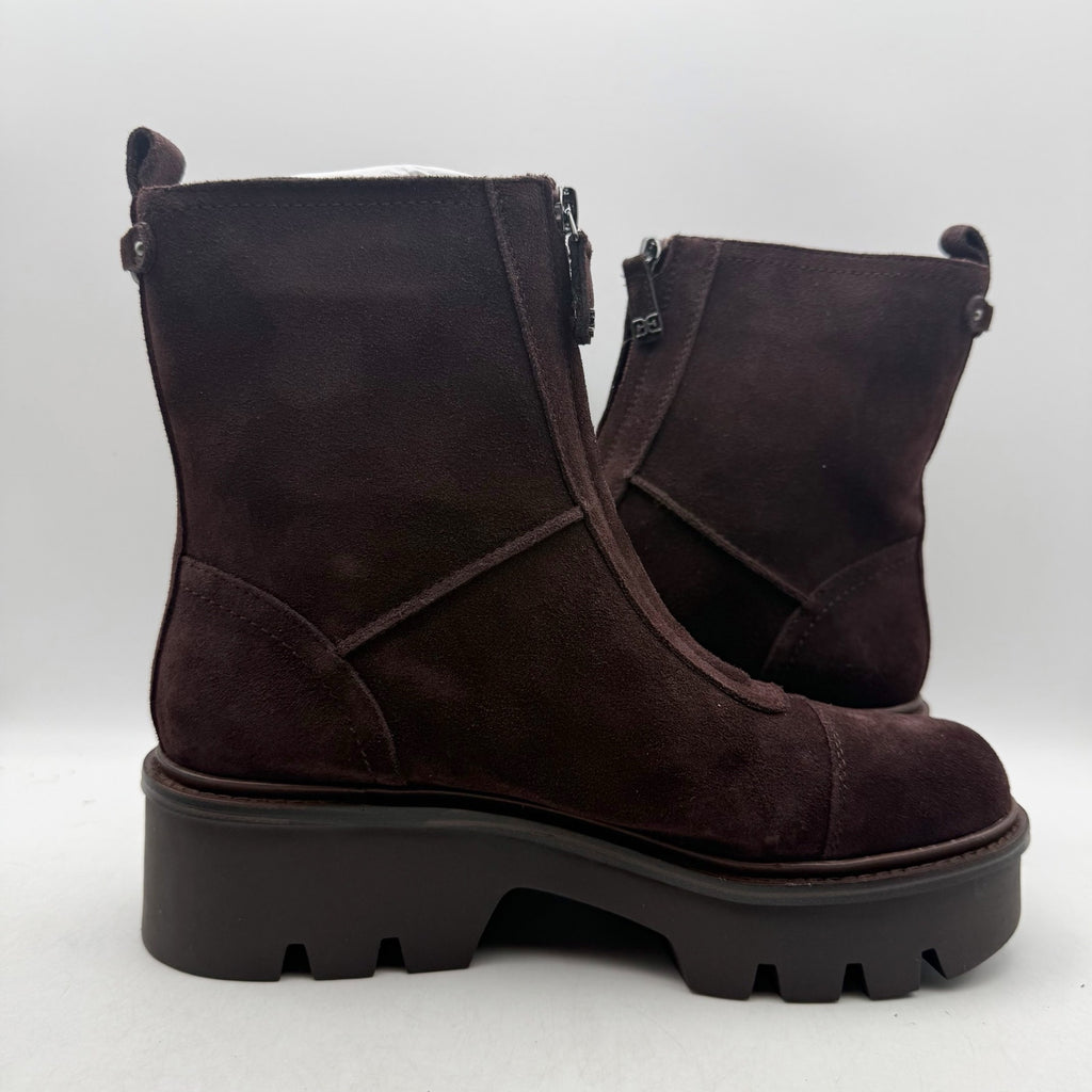 Sam Edelman Womens Cooper Chelsea Ankle Boot US 8 M Cafe Noir Brown Suede NIB