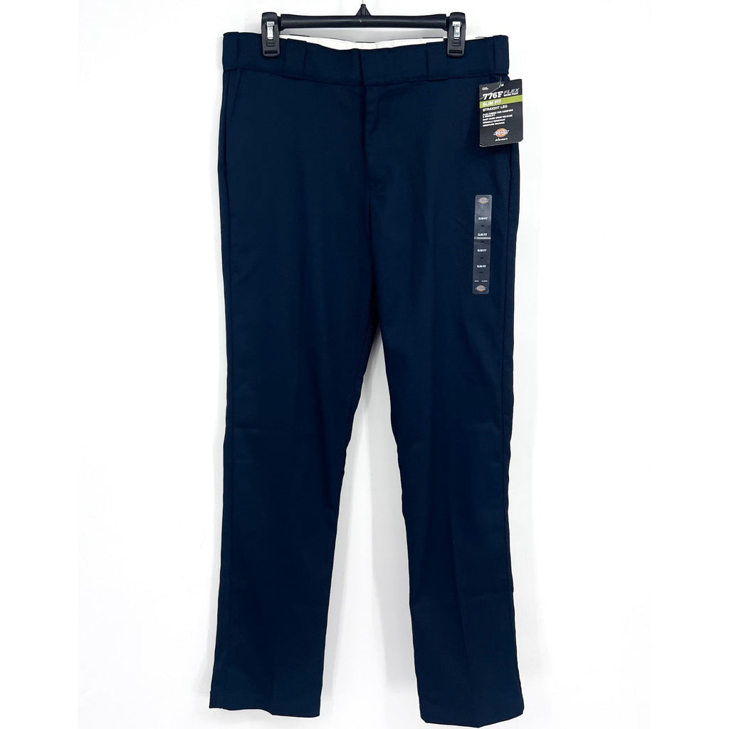 DICKIES Women's FLEX Original Fit Work Pants Size 10 Navy Blue Stretch Twill NWT
