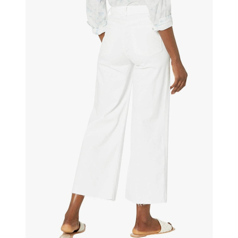 KUT FROM THE KLOTH Meg Wide Leg Jeans Size 8 Optic White High-Rise Fab Ab NWT