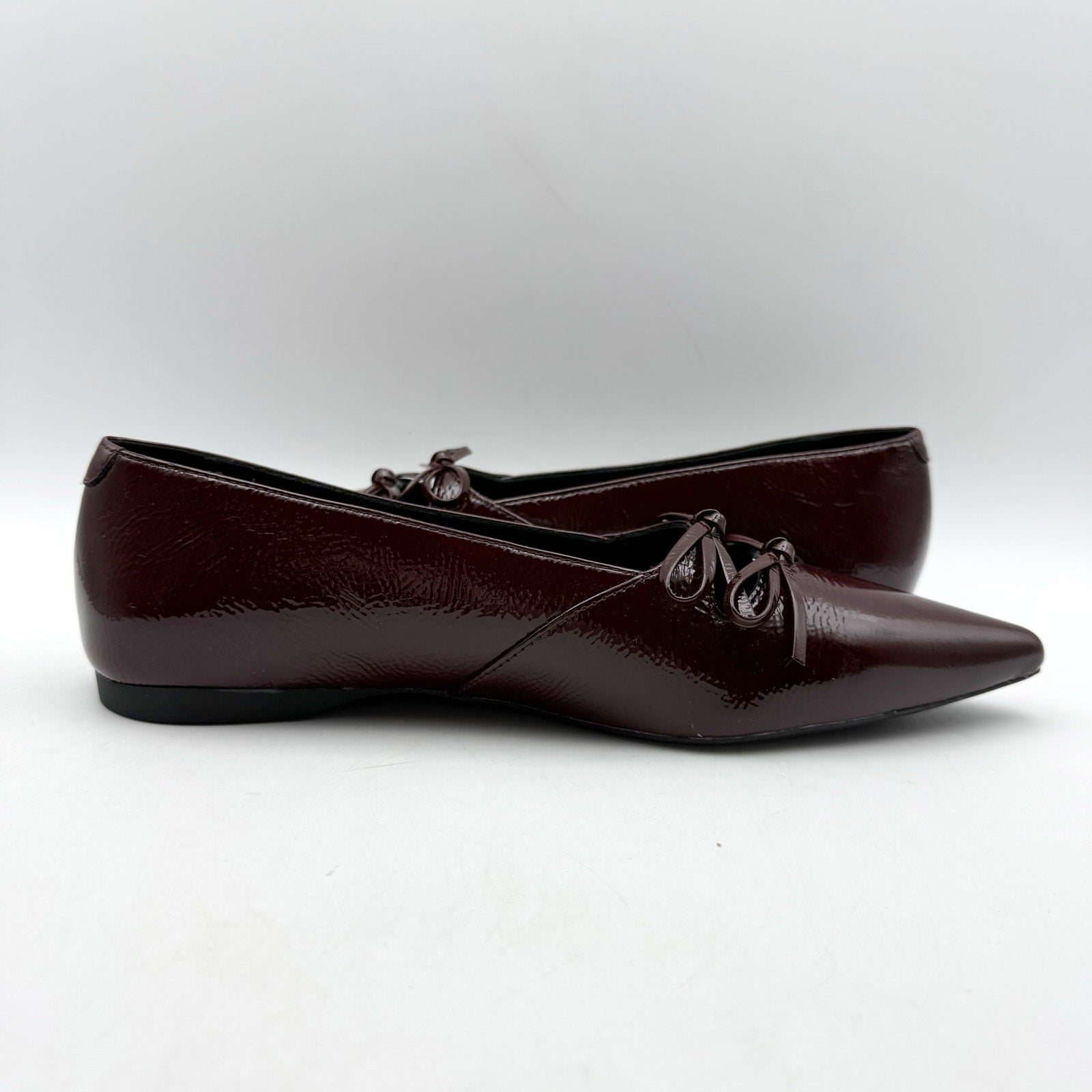 Vagabond Womens Hermine Ballet Flats EU 36 US 6 Red Burgundy Patent Leather NWOB