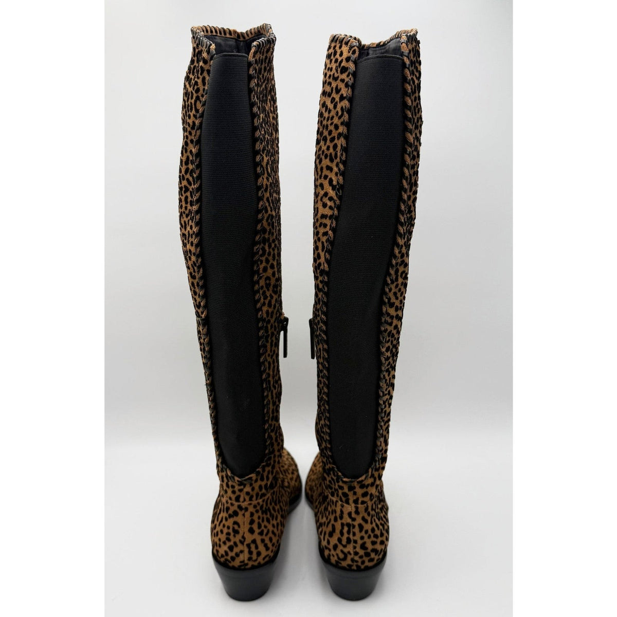 1.State Womens Sage Over the Knee Boots Size 7.5 EU 38 Brown Leopard NWOB