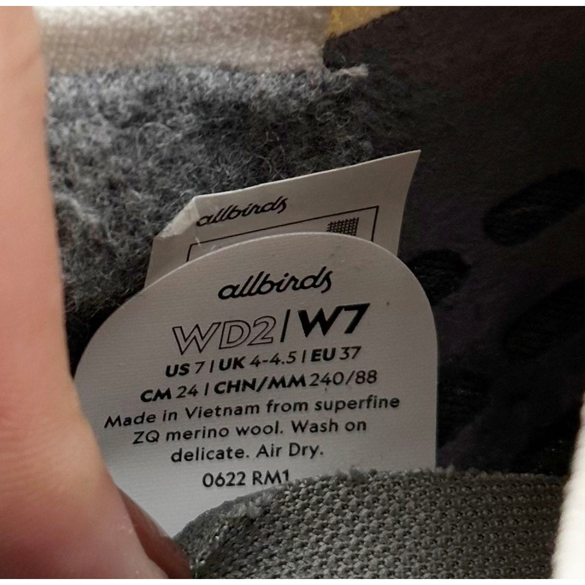 AllBirds Women's Wool Dasher 2 Fluffs Sneaker Size 7 EU 37 Natural White NIB