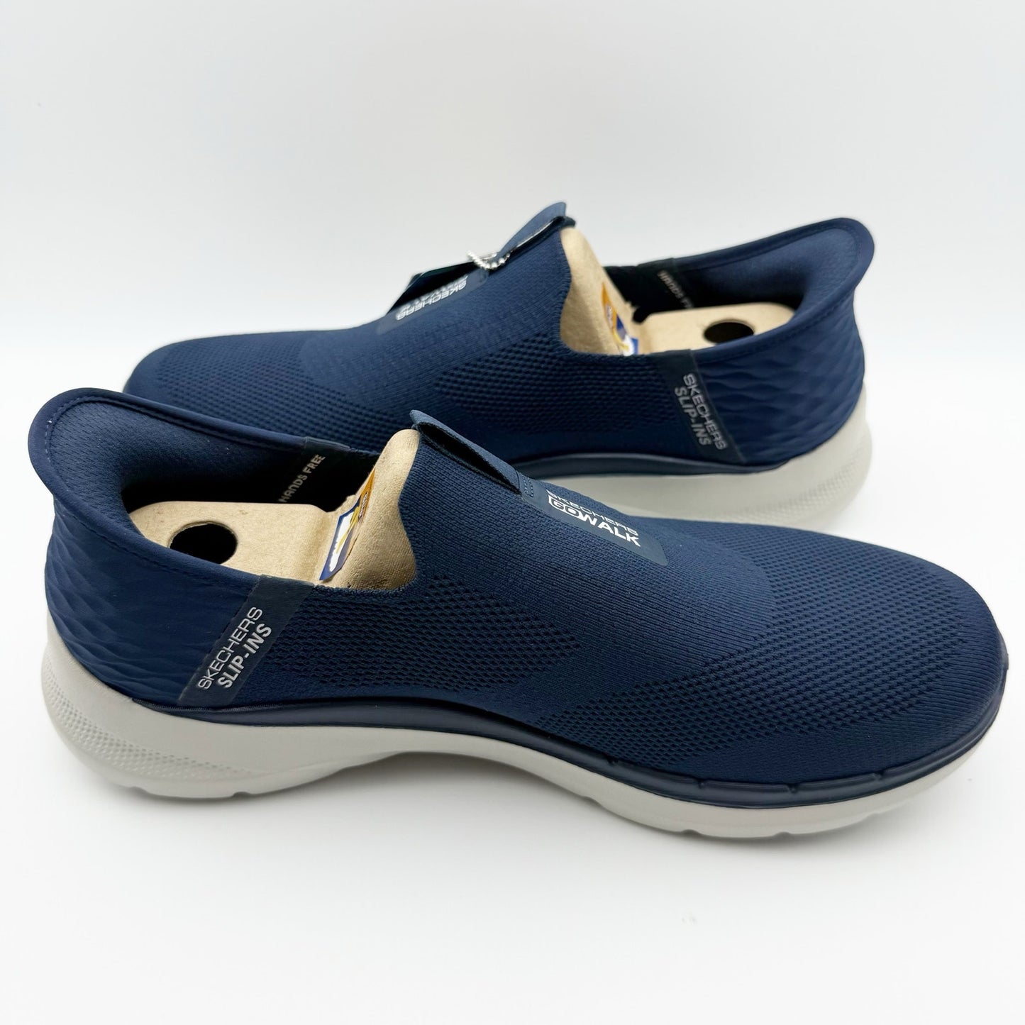 Skechers Mens Go Walk 6 Slip-ins Sneakers 10 Extra Wide Fit Navy Blue NIB