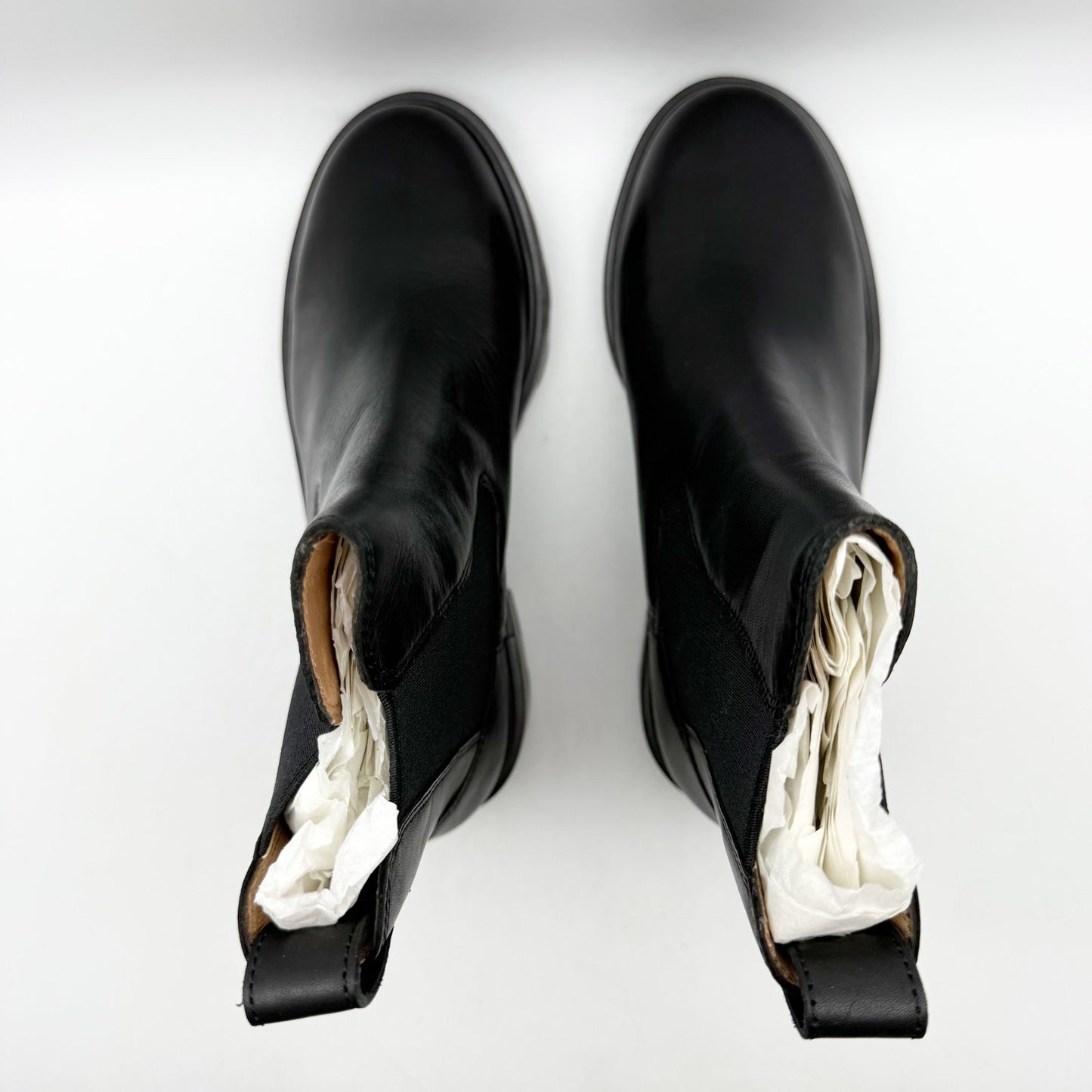 Madewell Womens The Bradley Chelsea Lugsole Boot US 5.5 Black Leather NWOB