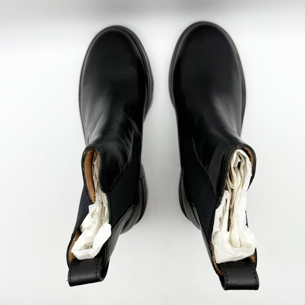 Madewell Womens The Bradley Chelsea Lugsole Boots Size 5.5 Black Leather NWOB