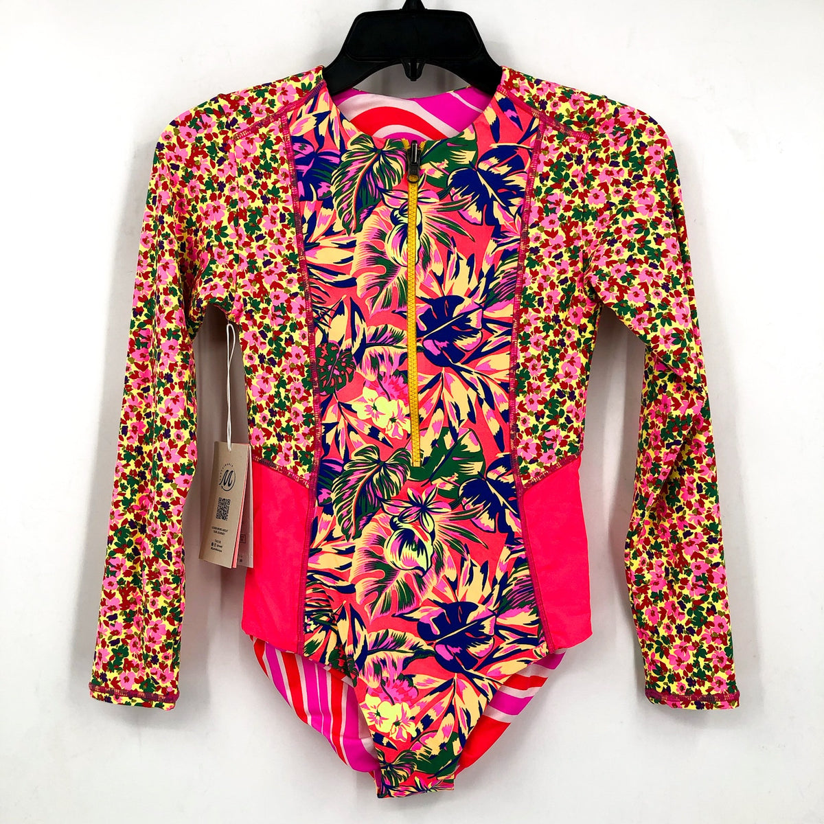 MAAJI Girls Miku Reversible Long Sleeve One Piece Size 12 Pink Amazonas NWT