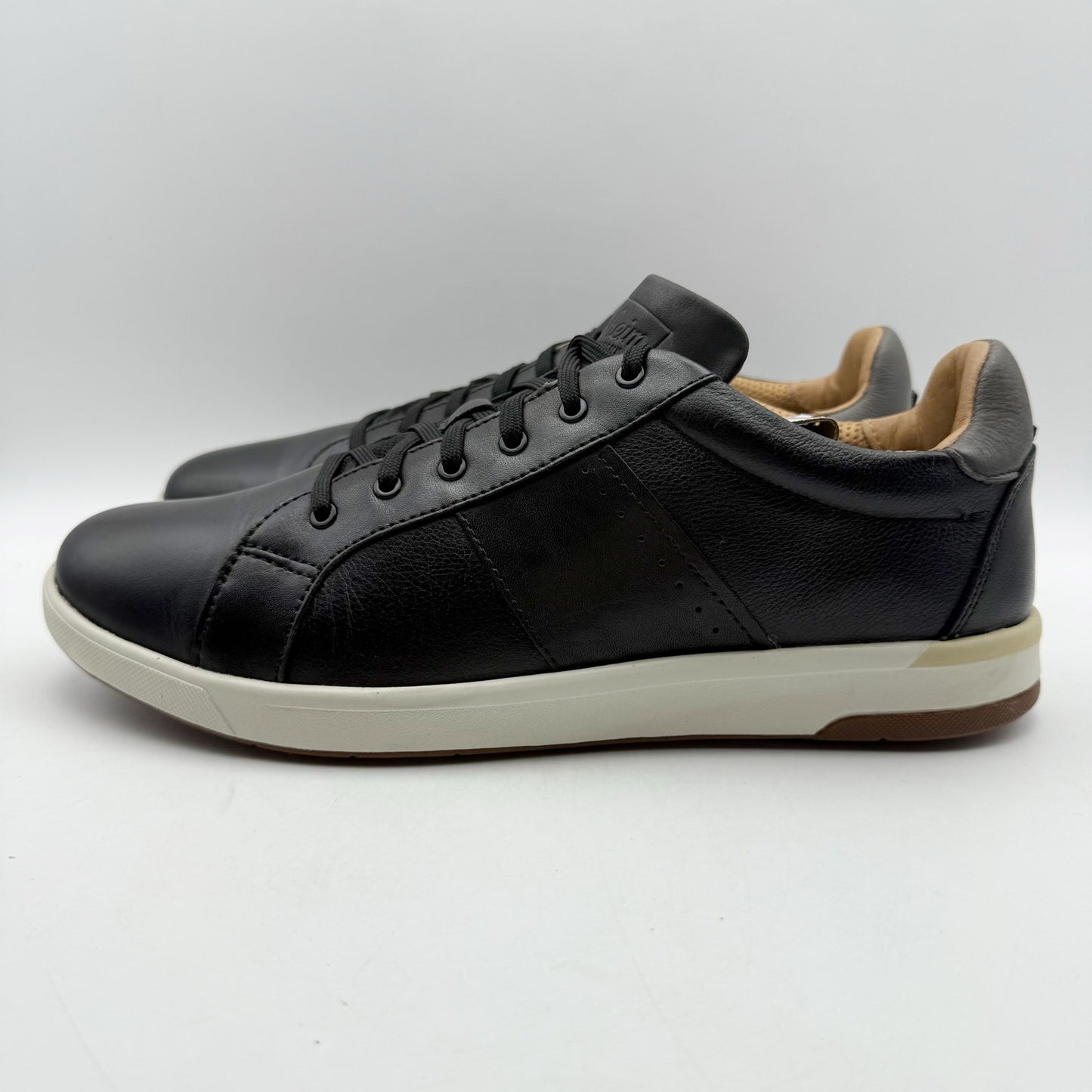 Florsheim Mens Crossover Lace to Toe Sneakers US 10.5 M Black Leather NIB