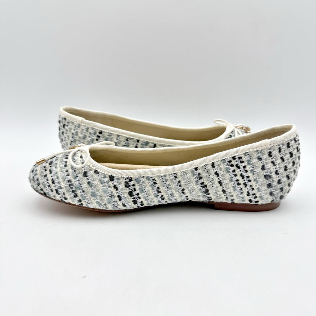 Sam Edelman Kids Felicia Ballet Flats US 3 M EU 35 Taupe Vegan Leather NIB