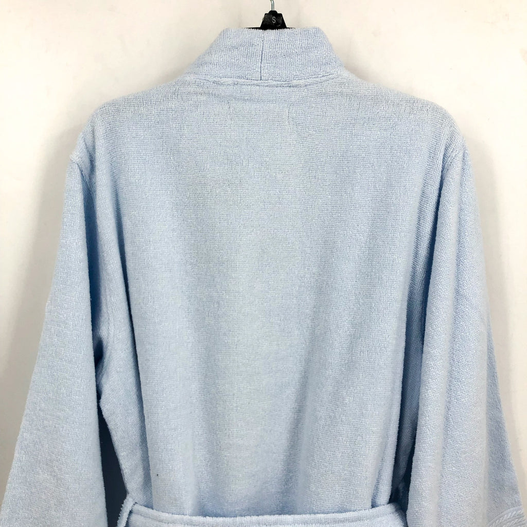 LAUREN RALPH LAUREN Greenwich Bath Robe Small Estate Blue Woven Terry NWT