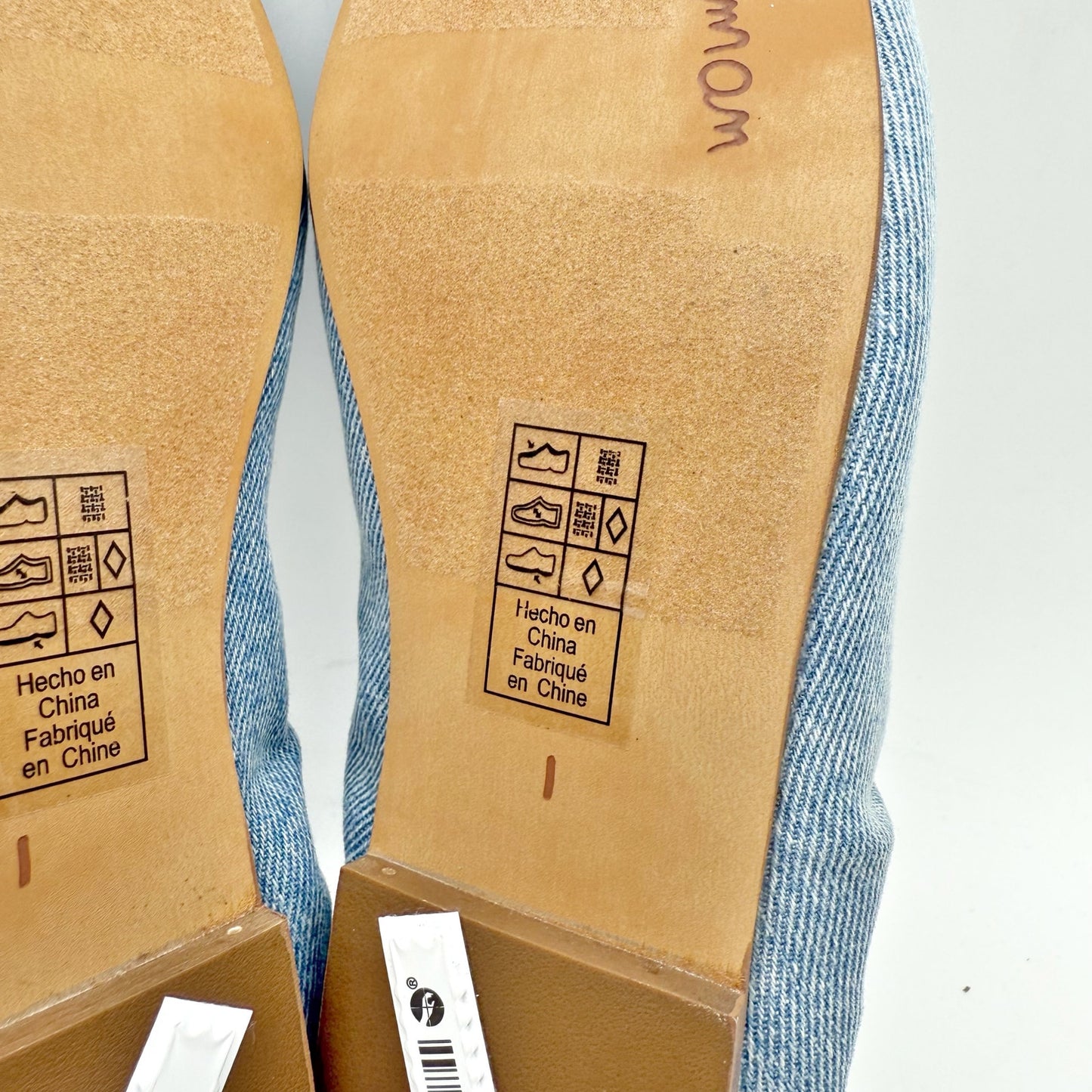 Sam Edelman Kids Felicia Ballet Flats US 1 M EU 32 Blue Denim Leather NIB