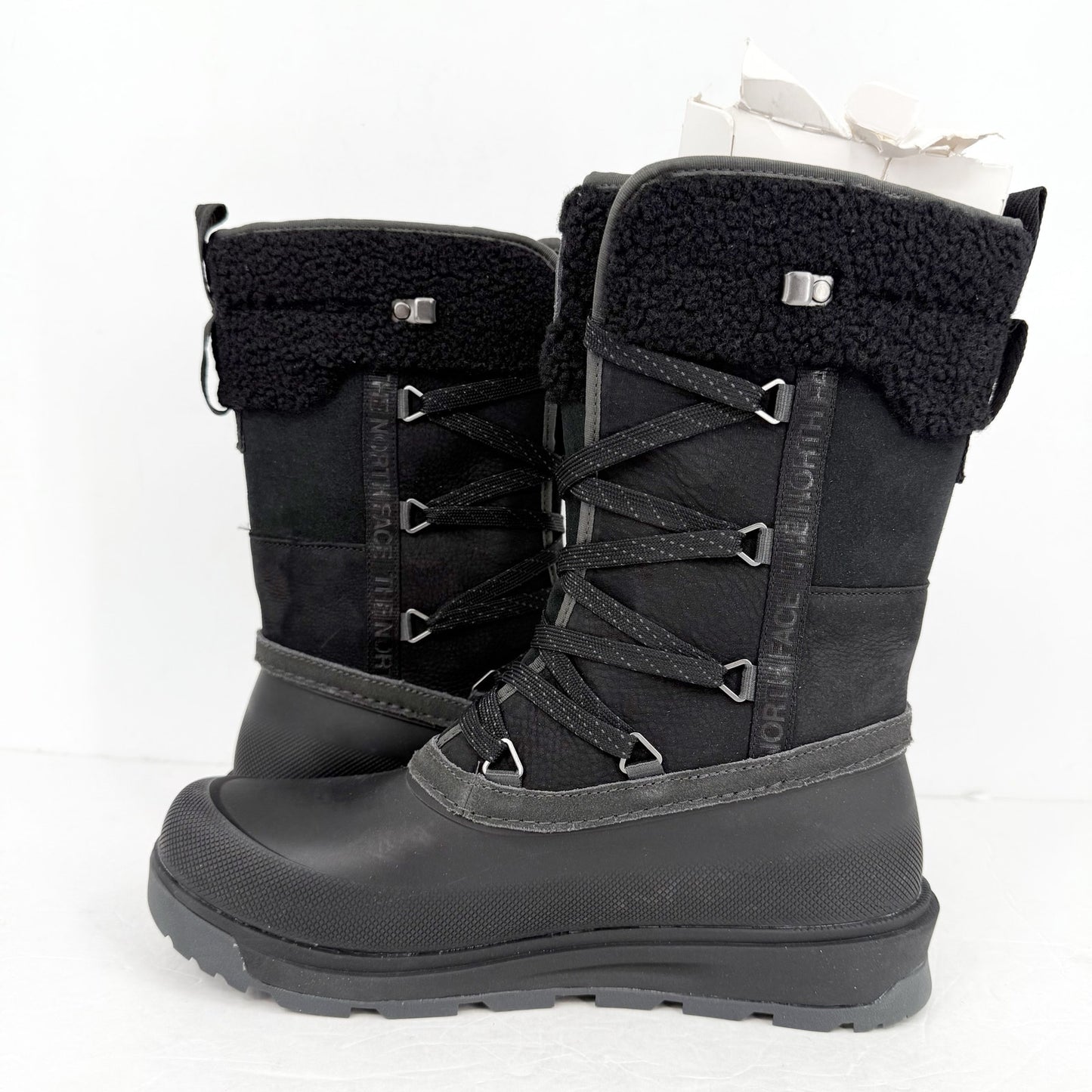 The North Face Womens Shellista V Mid Winter Boots US 6.5 Black WP Insulated NIB