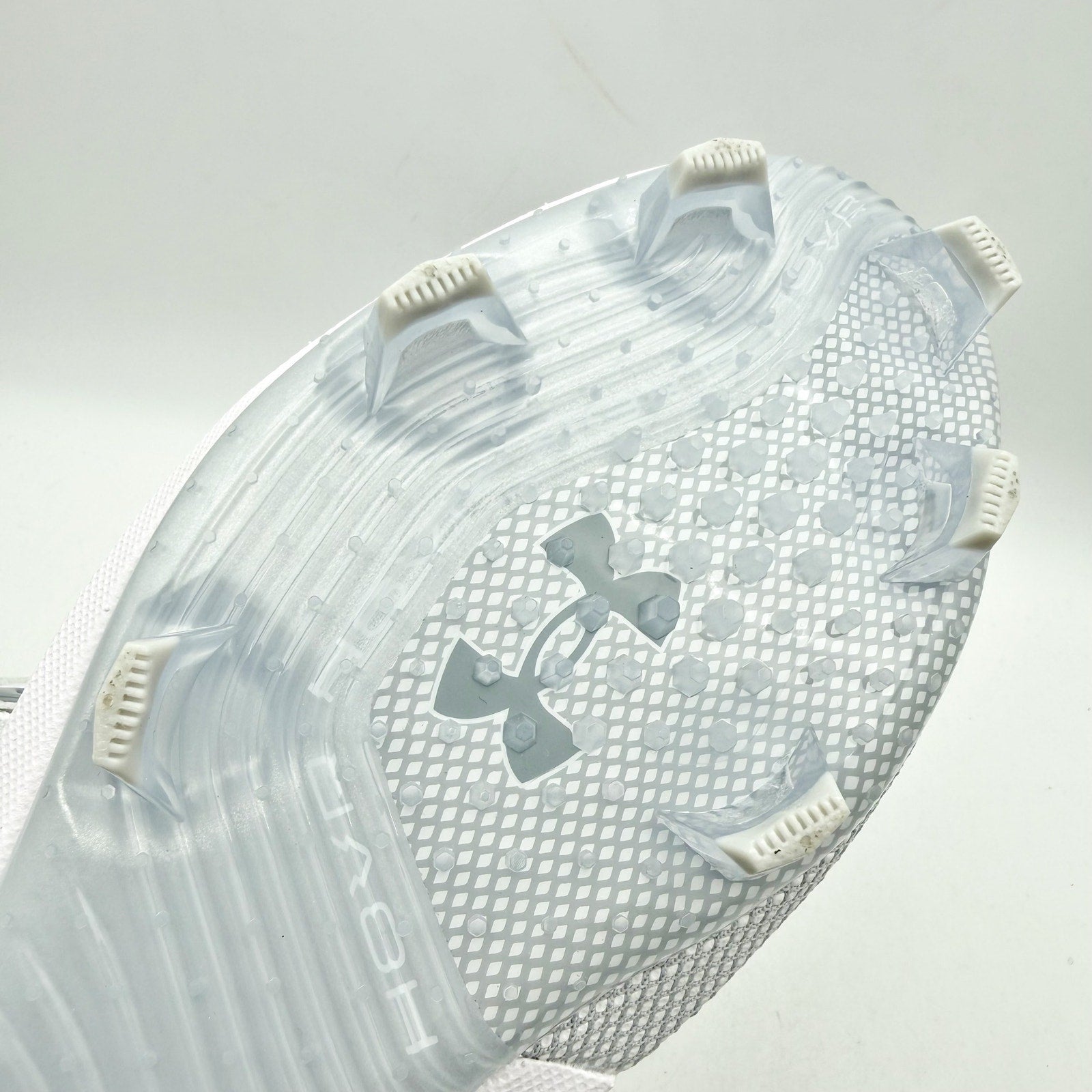 Under Armour Mens Harper 8 Elite Baseball Cleats Size 6.5 EU 39 White Grey NWOB