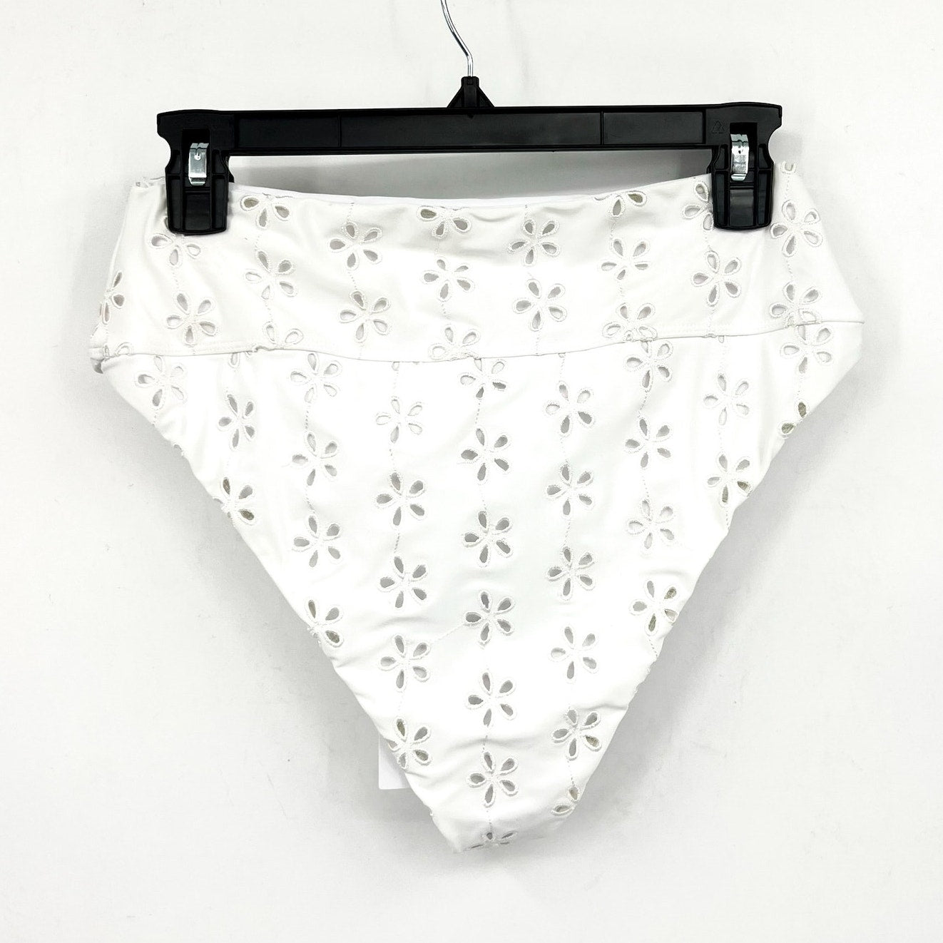 BEACH RIOT Women's Hazel Eyelet Bikini Bottom XS White Magnolia NWT