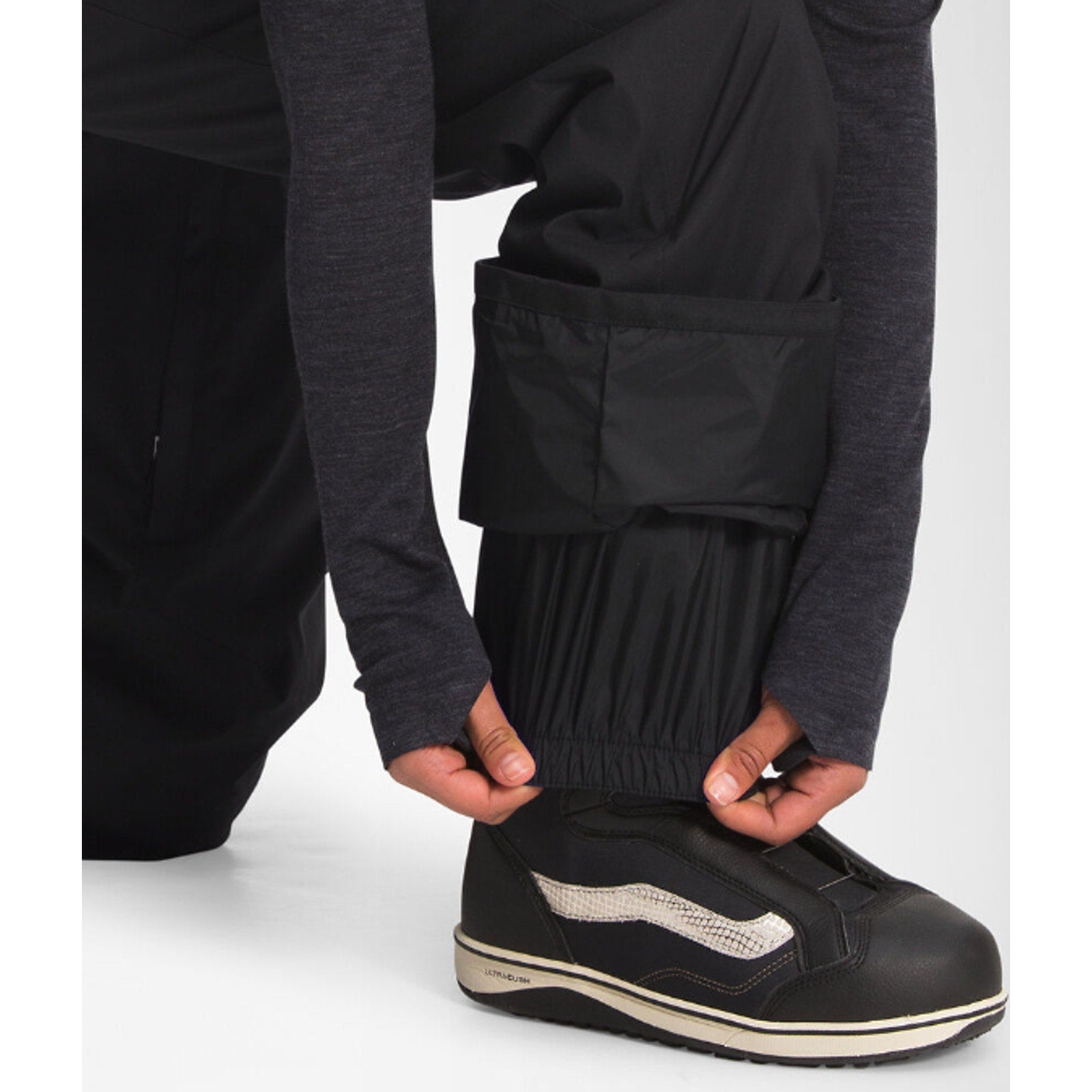 The North Face Womens Freedom Snow Pants Large Black Insulated Waterproof NWT