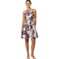 LILLY PULITZER Jollian Floral Jacquard Dress Size 8 Silver Purple NWOT