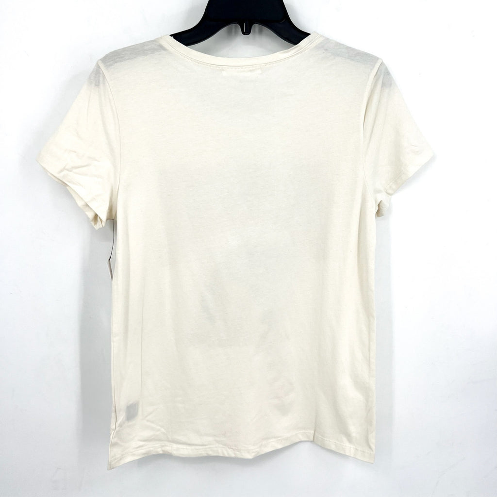 47 BRAND Womens Alabama Crimson Tide Graphic Tee Small Cream Short Sleeve NWT