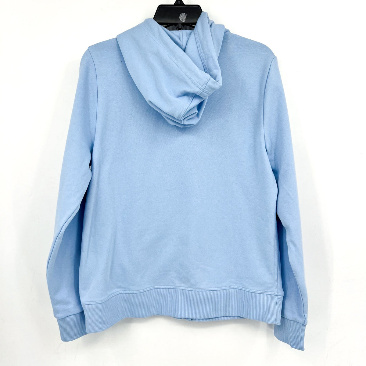 TOMMY HILFIGER Women's Flag Zip Hoodie Sweatshirt Medium Light Blue NWT