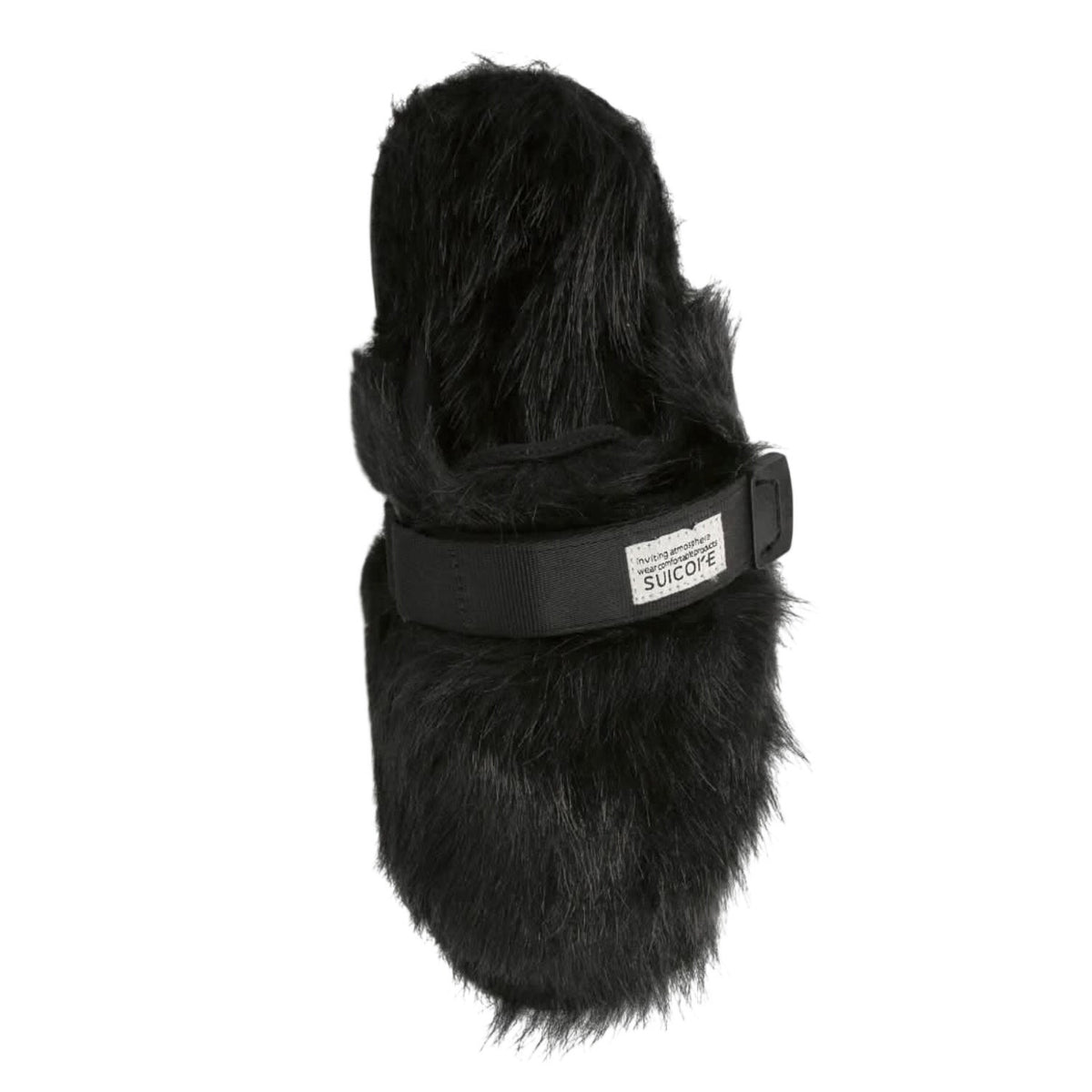 SUICOKE Womens Zavo Faux Fur Slide Clogs Size 7 EU 36 Black Faux Fur NWOB