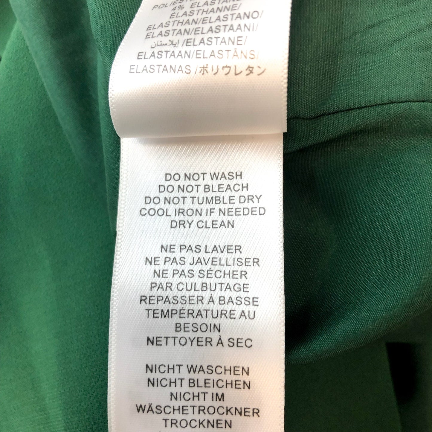 LIV FOSTER Women's Column Gown Size 4 Basil Green Plunging V Neck NWT