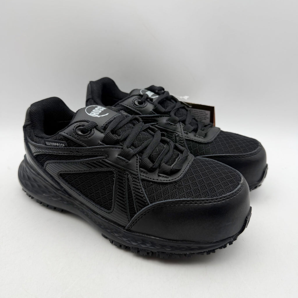 Hoss Womens Reno ll Comp Toe Work Sneakers US 4 EU 35 Black Waterproof NIB