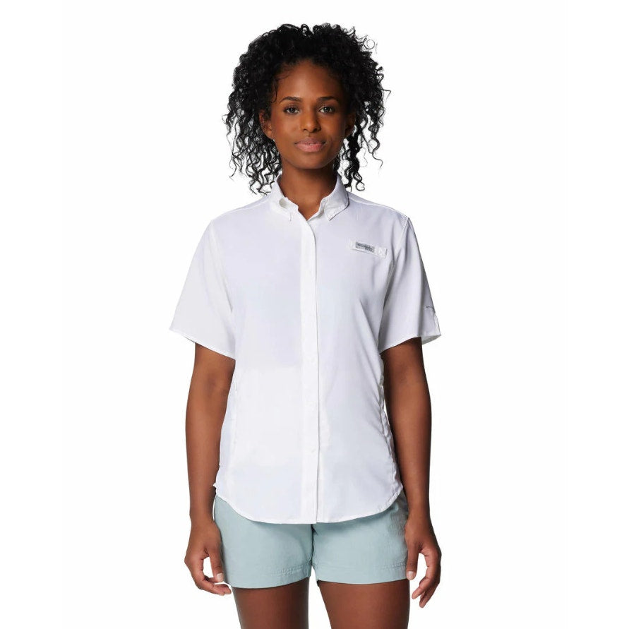 COLUMBIA Women's Tamiami II Short Sleeve Shirt XS White Sun Protection NWT