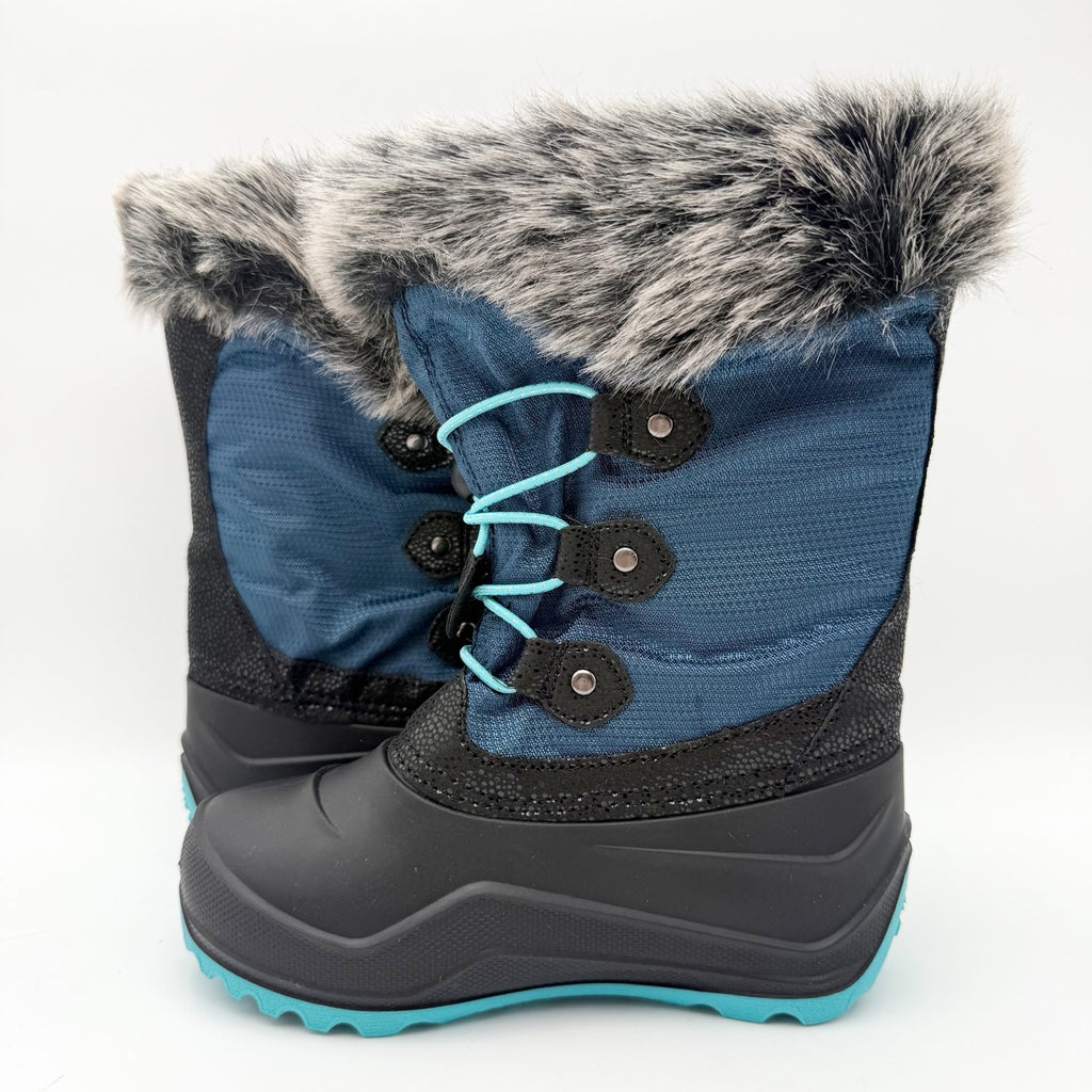 Kamik Kids Girls Powdery 3 Snow Boots US 12 EU 30 Navy Blue Black Waterproof NIB