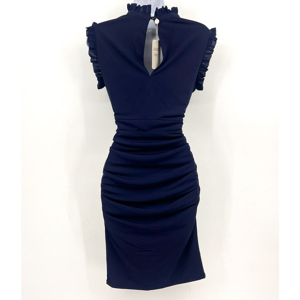 KIMI + KAI Maternity Madeline Body-Con Dress Small Navy Blue Sleeveless NWT