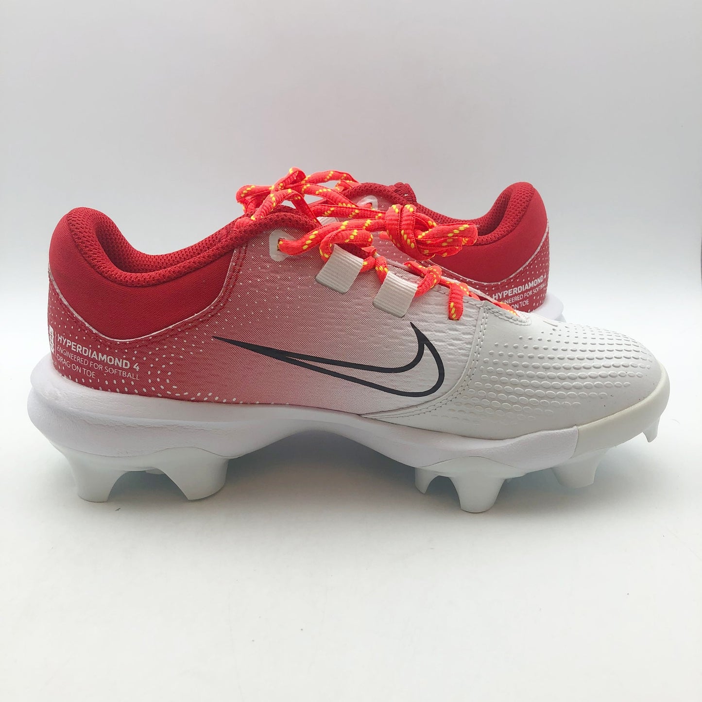 Nike Womens Hyperdiamond 4 Pro MCS Softball Cleats Size 6  Red White NWOB