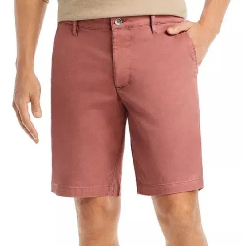 AG ADRIANO GOLDSCHMIED Mens Griffin Shorts Size 42 Orange 10" Tailored Fit NWT