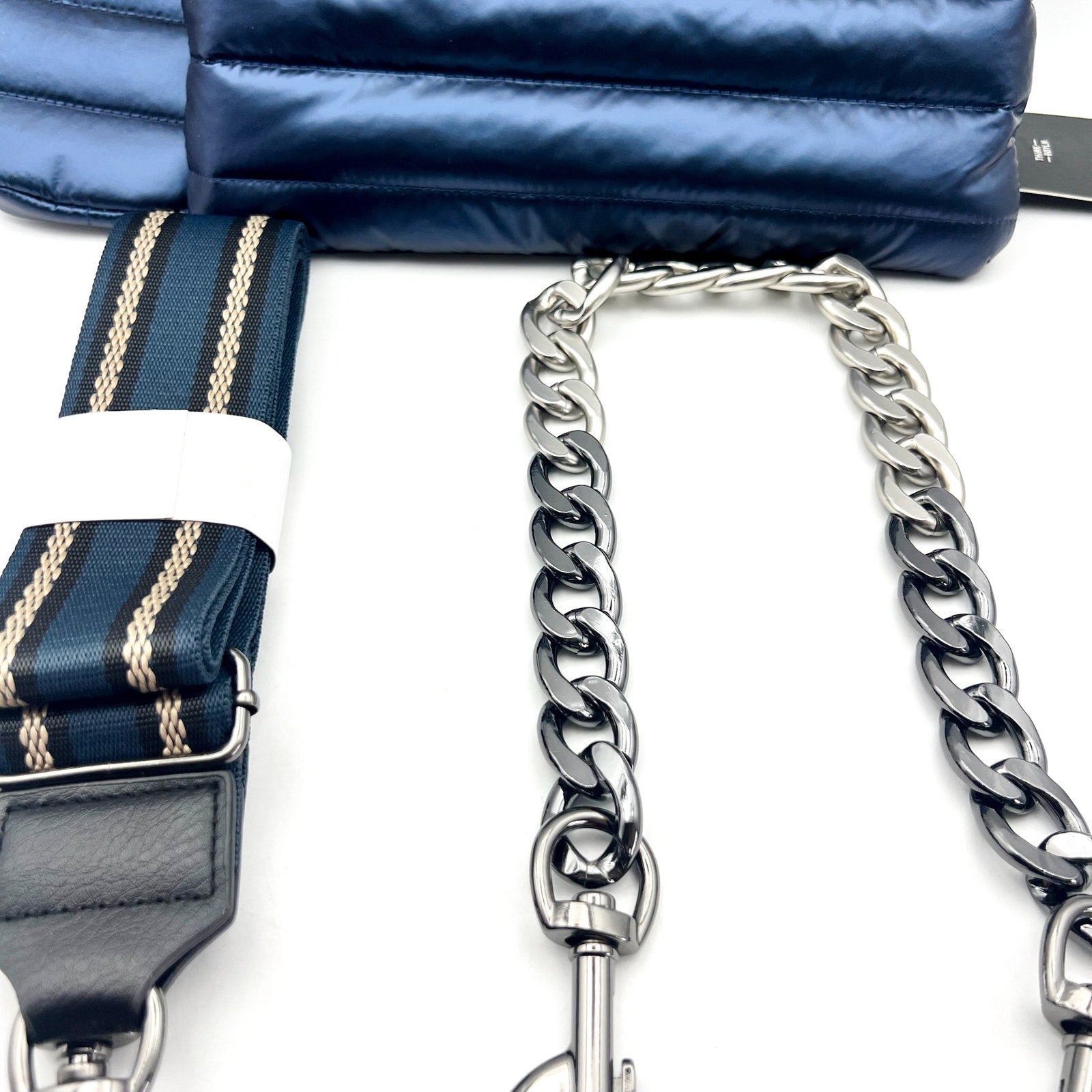 THINK ROYLN Downtown Crosswalk Crossbody Bag Blue Pearl Indigo One Size NWT