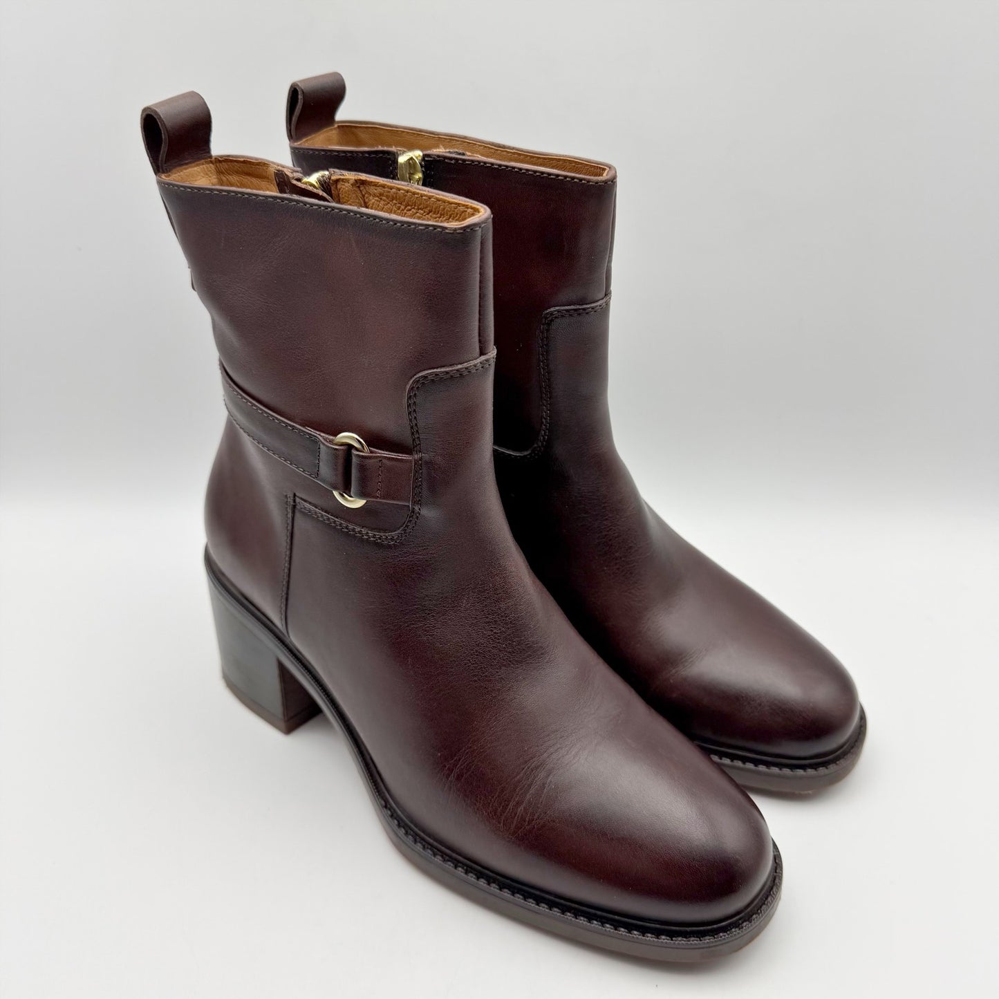 Pikolinos Womens Huesca W8X-8736 Boots EU 38 US 7.5-8 Calfskin Leather Brown