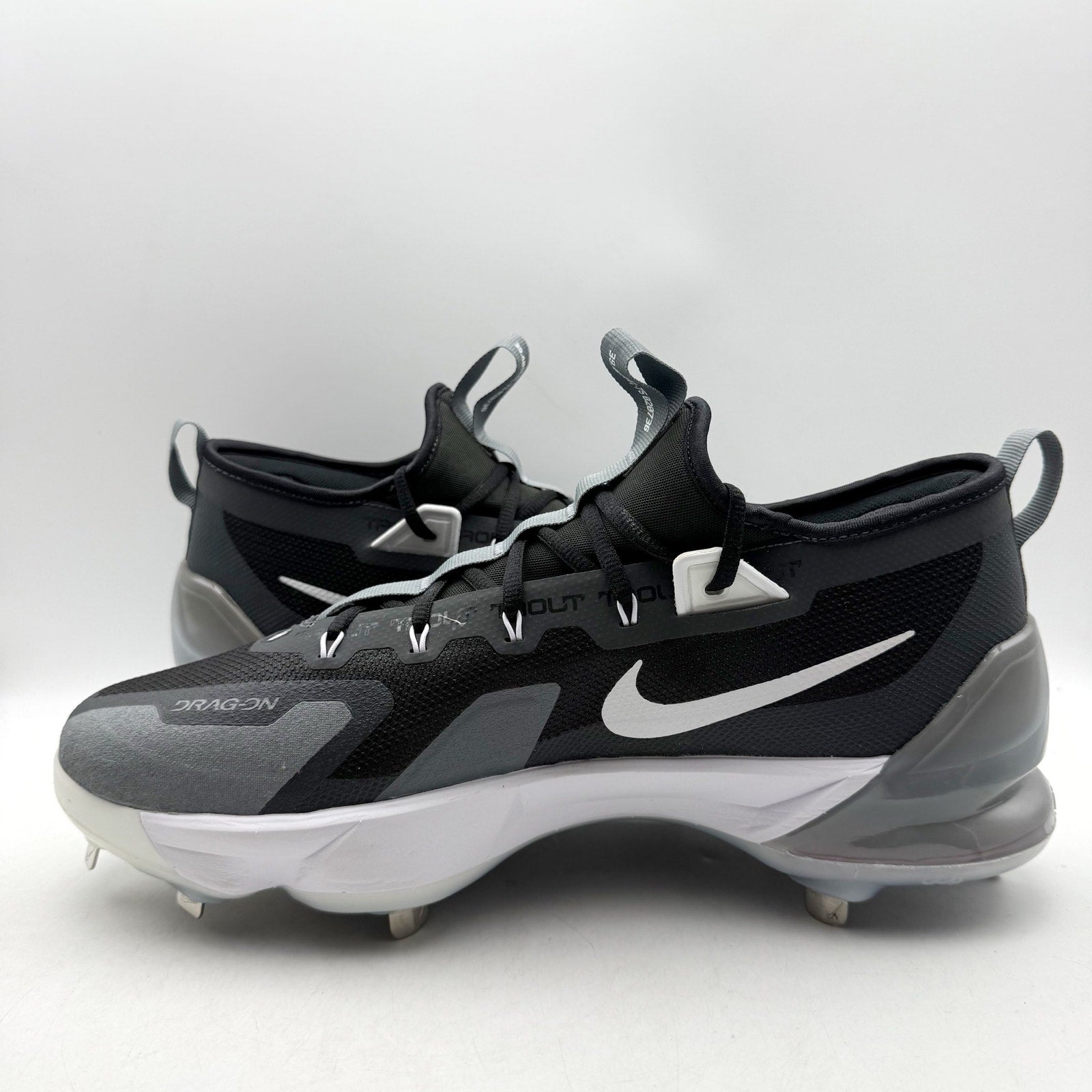 Nike Mens Force Zoom Trout 9 Elite Baseball Cleats US 13 Black FB2906-001 NWOB