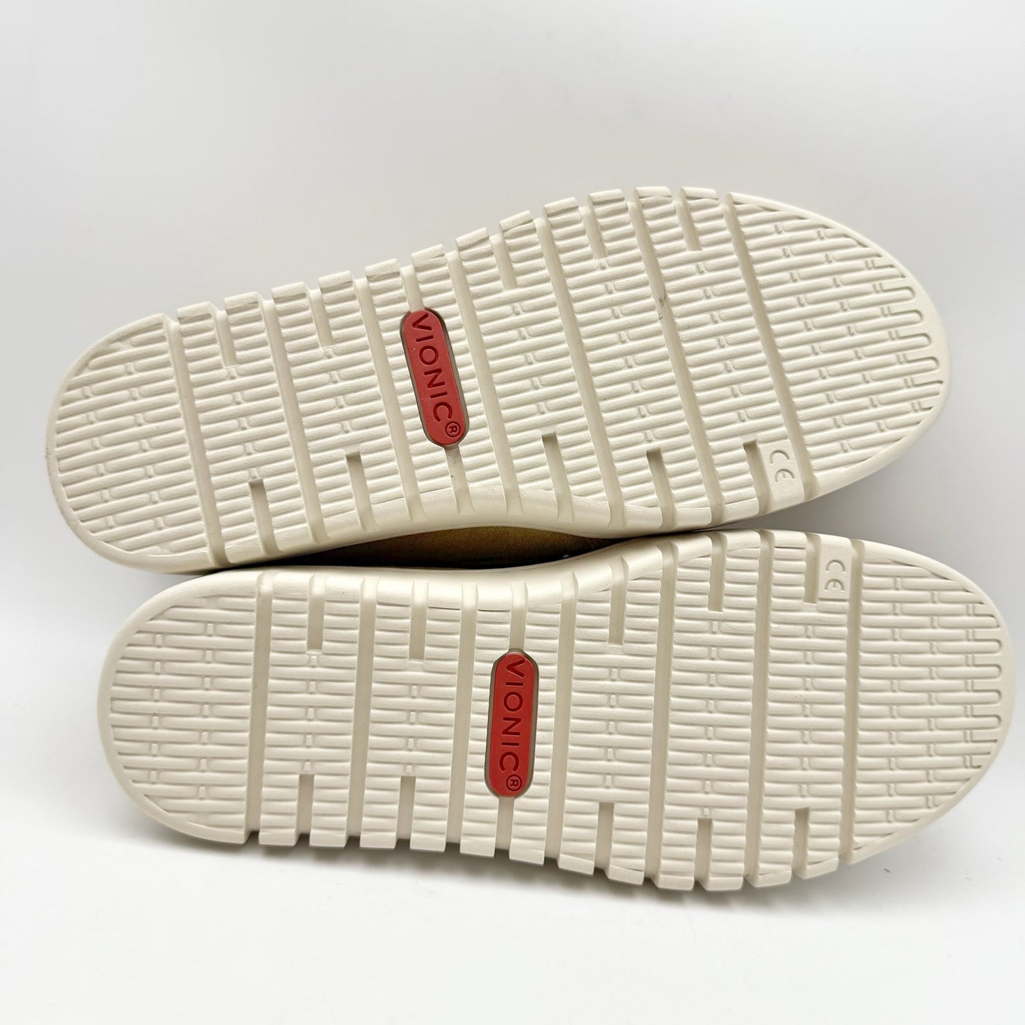 VIONIC Womens Uptown Loafers US 7 Wide Sand Tan Suede Slip On NIB